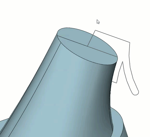 Создание Мягкой части наушника на основе предварительно созданных эскизов